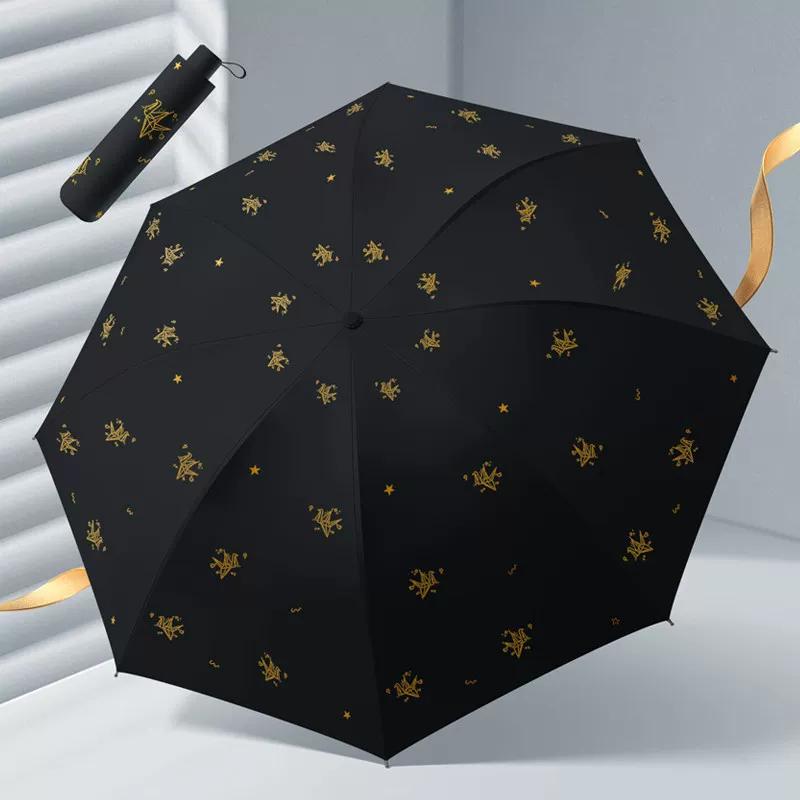 Official Genuine Sun Protection Umbrella, Anti-Uv Sun Umbrella, Lightweight, Compact, Portable, Foldable, Dual-Use for Women, Suitable for Both Sunny