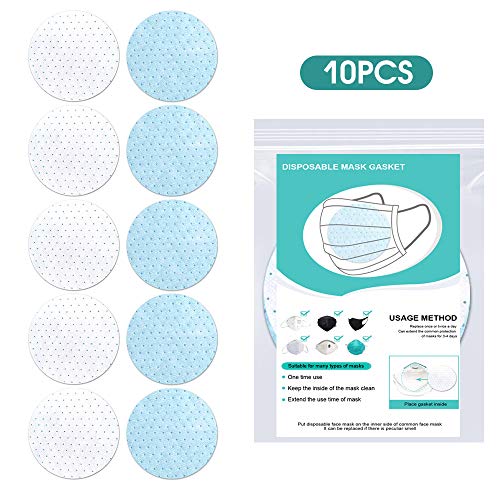 10 Pcs Disposable Activated Carbon Filter for Mask 3 Layers Breathable Activated Carbon Protective Filter Mouth Mask