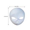 Plastikmaske Handbemalte Maske Unbemalte Maskerade-Maske Leere Bemalbare Maske für Kind Erwachsener Halloween-Kostüm