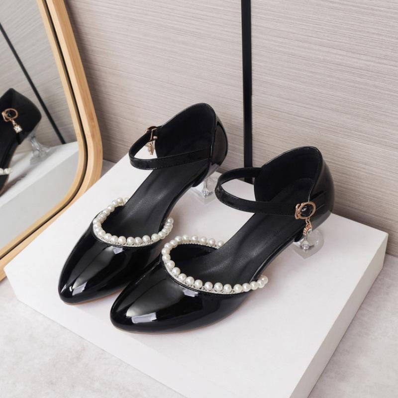 

Summer girls sandals solid color children s sandals student shoes middle children princess sandals big children buckle girls sandals 39 (inner length 24.5cm) чёрный