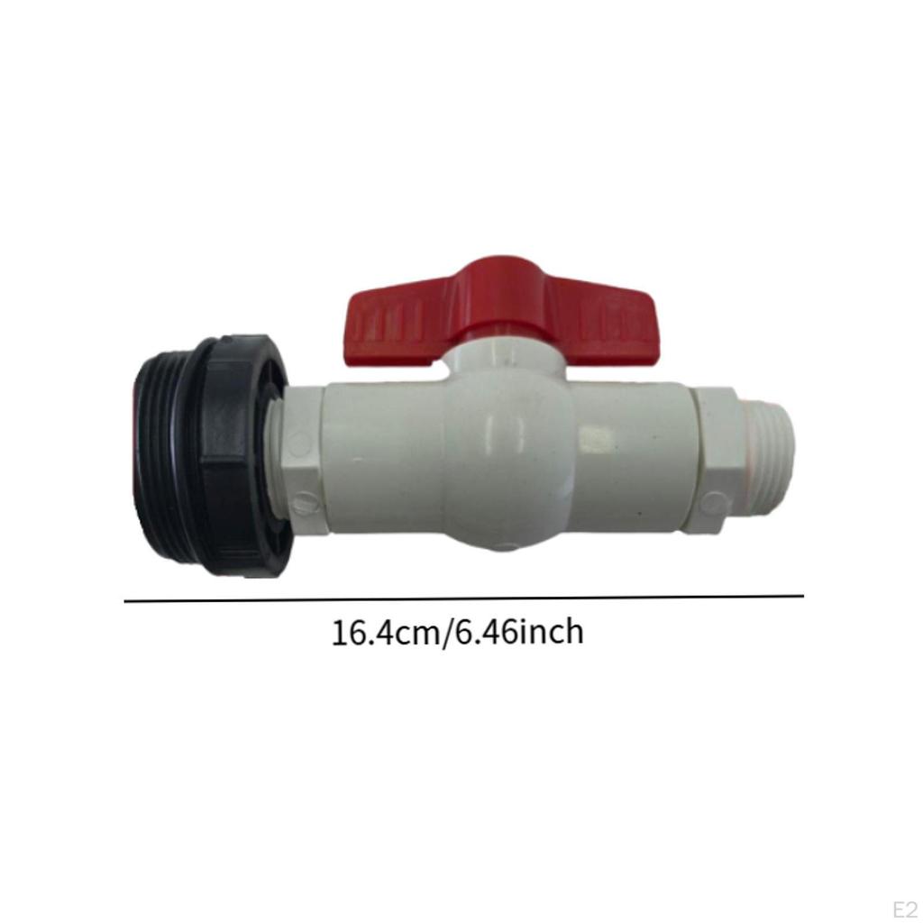 Zestaw kranika do beczki na deszczówkę Złączka szczelna do beczki Łatwy w instalacji Adapter z uszczelką 2"