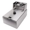 Electric Deep Fryer Stainless Steel Single Cylinder Single Sieve 6L Electric Immersion Deep Fryer