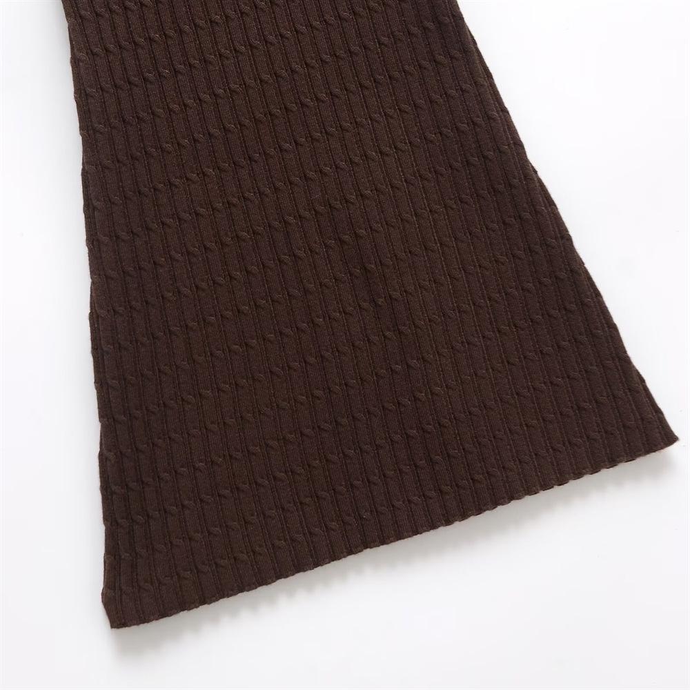 2025 Spring/Summer Slim-Fit Short-Sleeve Knitted Polo Collar Dress – Sweet Fashion for Women