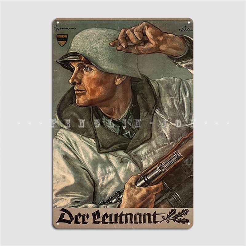 

Der Leutnant The Lieutenant Ww2 Metal Plaque Poster Cinema Garage Cave Pub Wall Decor Personalized Tin Sign Poster 20x30cm（7.8x11.8inch）