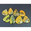 280Cts. Natural Bumble Bee Jasper Pear Cabochon Loose Gemstone 08Pcs Lot C-2261
