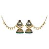 Dual-Wear Tassel Pendant Pearl Earrings with Hair Chain
