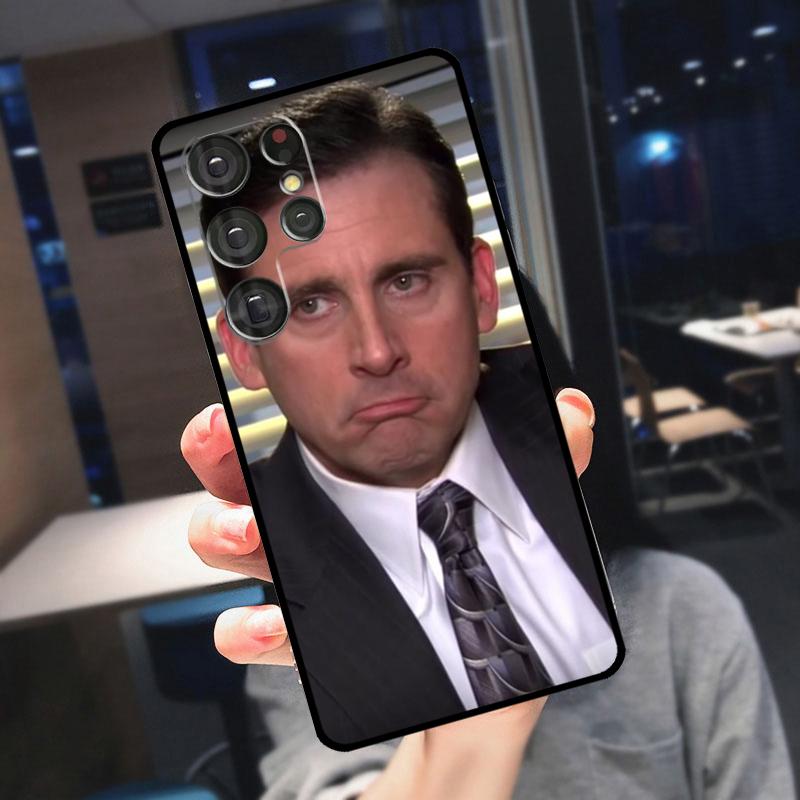 The Office Michael Scott Case For Samsung Galaxy S22 S23 Ultra S21 S20 FE S9 S10 Note 10 Plus Note 20 Ultra Cover