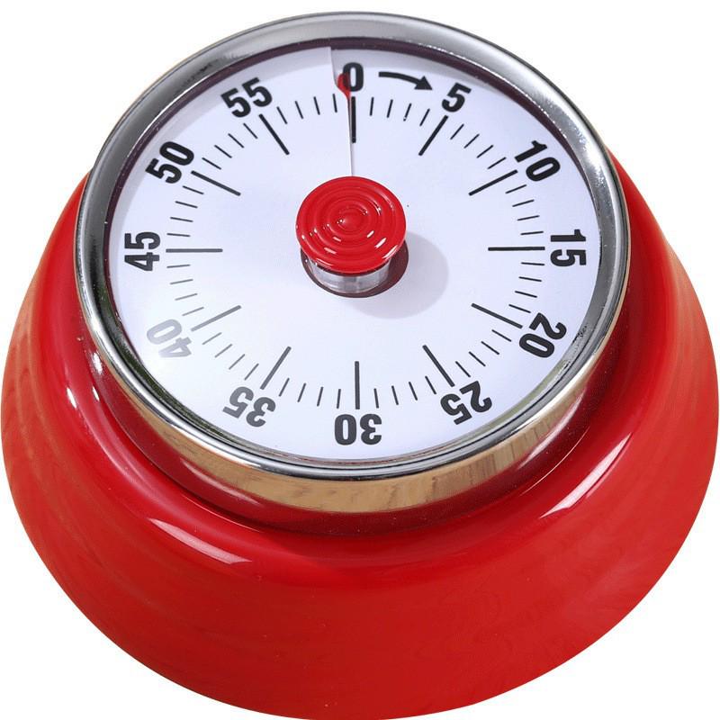 Magnetic Kitchen Timer with Alarm - Mechanical Cooking & Study Reminder