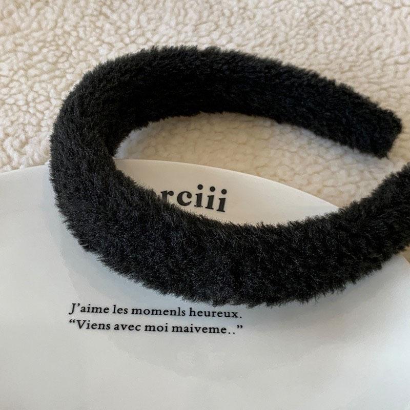 Новое поступление Простой и ленивый стиль Овечья шерстяная повязка на голову с высококачественной широкой поляной Для модных девушек StyleA