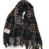 Imitation cashmere scarf women's winter high-end feeling new Korean version small fresh plaid thickened warm shawl scarf