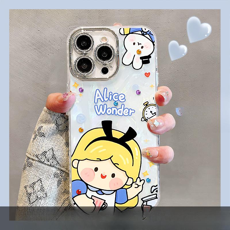 Dumbo Bracelet Suitable for Apple 13 Promax Mobile Phone Case 16 Cute Cartoon 15 All Inclusive 14 High-end Sense 12 Women