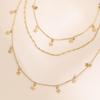 Alloy Star Versatile Pendant Necklace With Three Chic Layers For Everyday Fashion