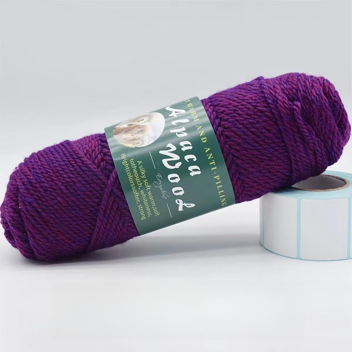 

1 шт. пряжа из шерсти альпака, мягкая и теплая смесь для вязания свитеров, шарфов, шапок - 1,1 фунта каждая, многоцветный ассортимент