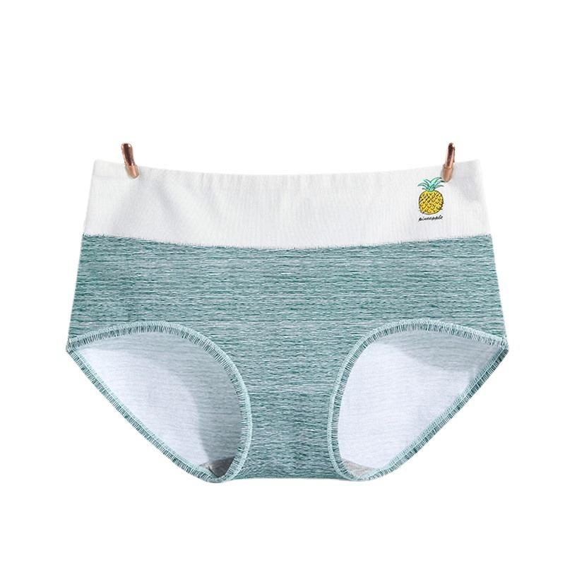 Bedruckte, übergroße Damenunterwäsche mit hoher Taille, enger Passform und atmungsaktiver, nahtloser Dreieckshose für Mädchen