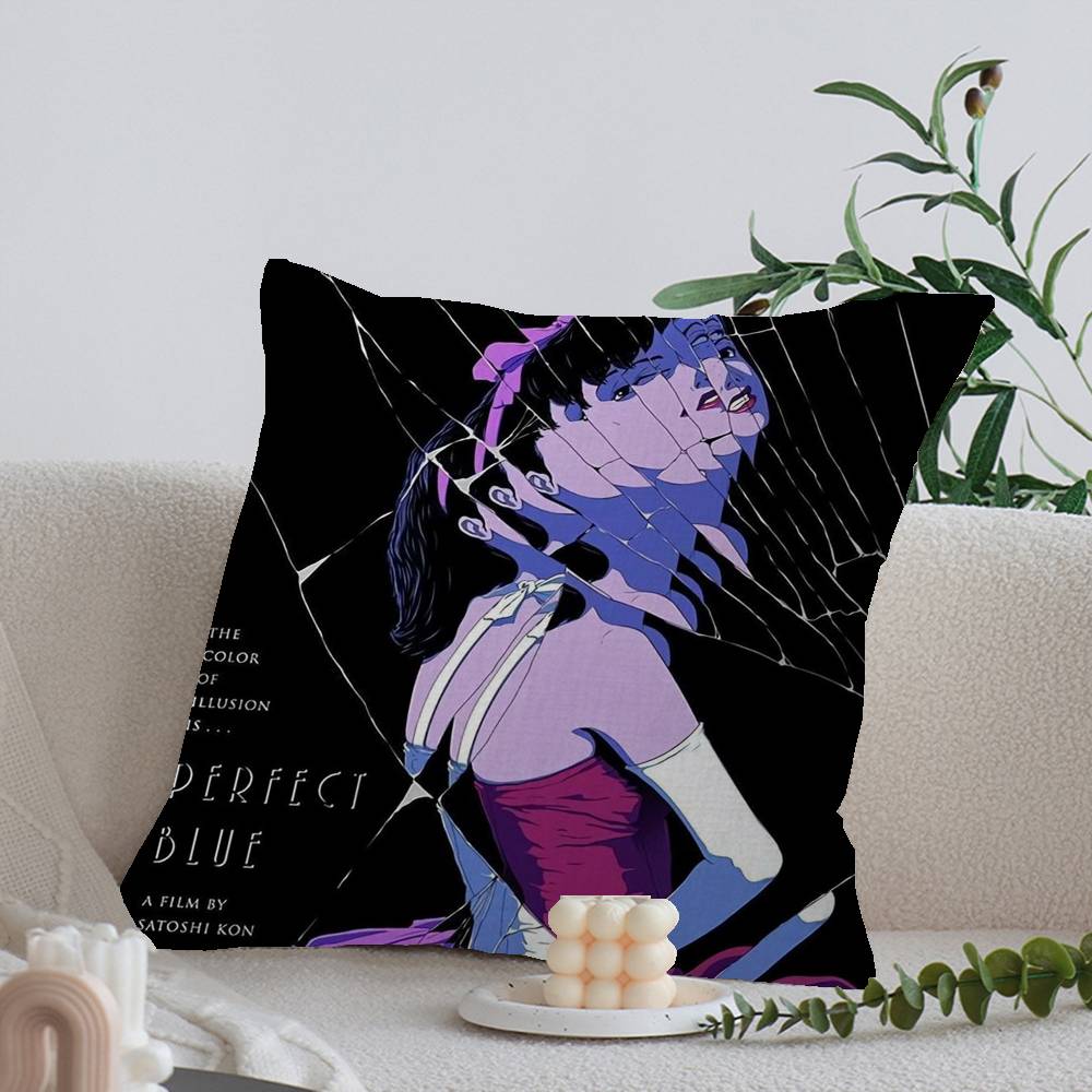 Anime P-Perfect B-Blue Cushion Cover Car Throw Pillow Case For Sofa Car Christmas Gift 40x40cm 45x45cm