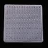 6 Pcs Clear Beads Pegboard Fits 5mm DIY Educational Kids Crafts Toys - Square