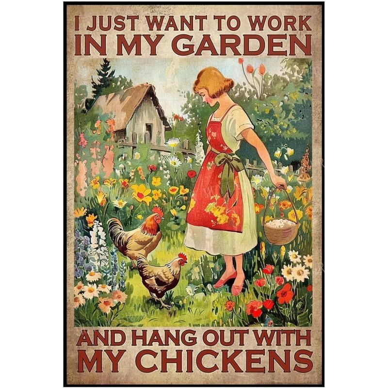 Vintage Cat Metal Plate, Rectangular Iron Wall Art Bar Decor