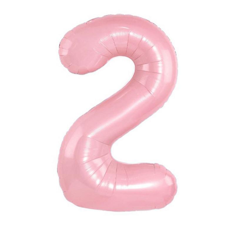 32" Medium Number Aluminum Foil Balloon for Children's Birthday Party Decorations