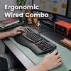 Kit souris + clavier ergonomique - perixx - periduo-512 - filaire - qwerty - noir