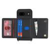 For Google Pixel 8a Case with Lanyard  /  Mirror  /  Card Holder Grids Pattern RFID Blocking Phone Cover
