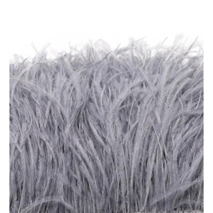 FeatherBeatiful 1meter Black Ostrich Feathers Trim Cloth Sideband Ostrich Feather Trims Clothing Wedding Feather Ribbon Sewing Decorati