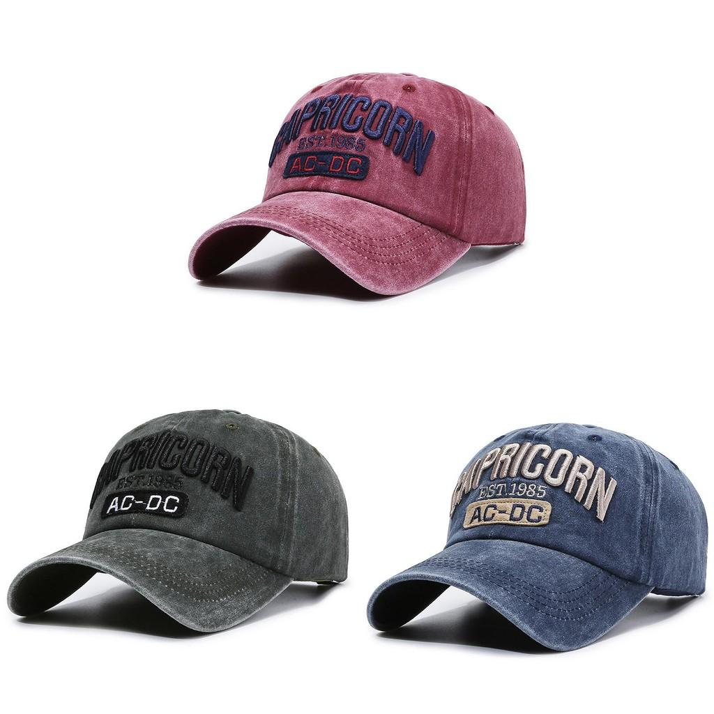 Kozoroh Výšivka Písmena Baseballová Čepice Venkovní Klobouk na Ochranu před Sluncem Prodyšný