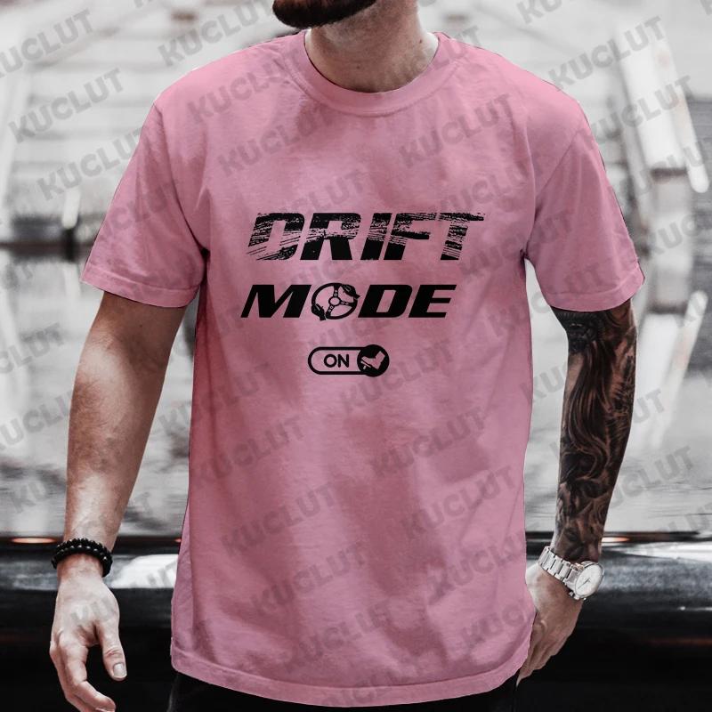 

Summer New T-shirts for Men Drifting Cars Drift Mode on Auto Racing Mechanic Print Tshirts Car Lover T Shirt Stylish Clothes Men 4XL