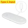 3 In 1 Fast Wireless Charger Pad Stand Desktop Type C USB A Charging Station For Samsung iPhone  Watch 2-8 SE Airpods Pro