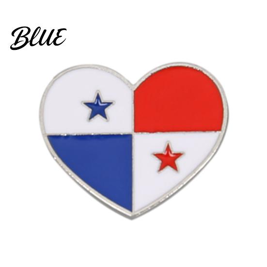 Oil-filled Brooch Travel Souvenir National Flag Love Styling Oil Element