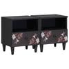 Nightstand 2 Pcs. Brown 40 X 33 X 46 Cm Solid Mango Wood