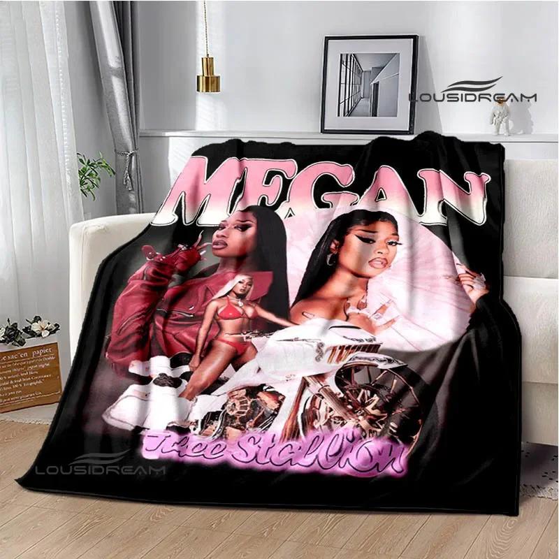 Rapper Megan Thee Stallion Blanket Flannel Warm Blankets Soft and Comfortable Blanket Bed Linings Cubre Cama Birthday Gift