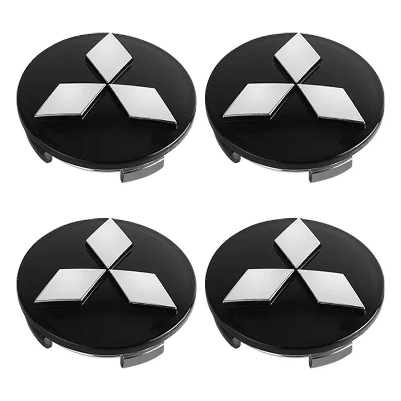 

4x Car Wheel Center Cap Emblem Hub Covers Badge Auto Accessories For Mitsubishi ASX Lancer Pajero Outlander L200 Delica Eclipse