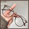Myopia Glasses Retro Flat Glasses Black Frame Anti-blue Glasses