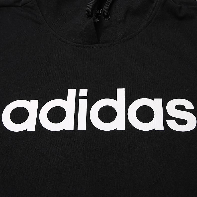 Adidas Neo Casual Fashion Hooded Pullover Long Sleeve Sweatshirt Men sweatshirt Black CV7005