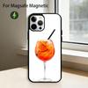 Aperol S-Spritz Phone Case For iPhone17,16,15,14,13,12,11 Plus,Pro Magnetic with Magsafe Wireless Charging