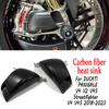 Carbon Fiber Motorcycle Front Brake Air Duct Caliper Radiator Cover For DUCATI PANIGALE V4 V2 V4S Streetfighter V4 V4S 2018-2023