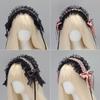 Metal chain Harajuku Spice Girl headband lace o girl headgear punk dark subculture niche hair accessories