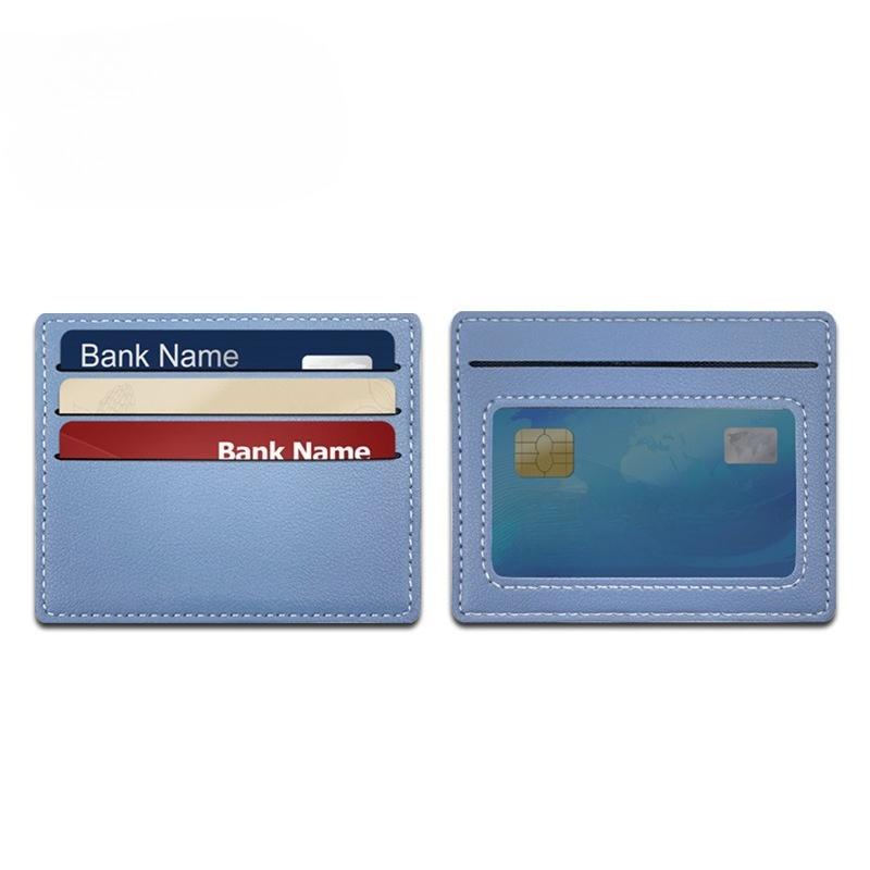 Fashion Leather Ultra-thin Card Holder Bank Credit ID Cards Cover Pouch Case Wallet Organizer Thin Business Bank Card Package