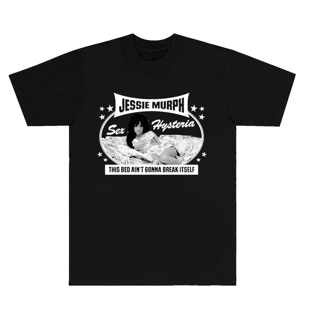 Jessie Murph Bed TShirts Sex Hysteria 2025 Merch Tee Women Unisex Fashion Short Sleeve Tops