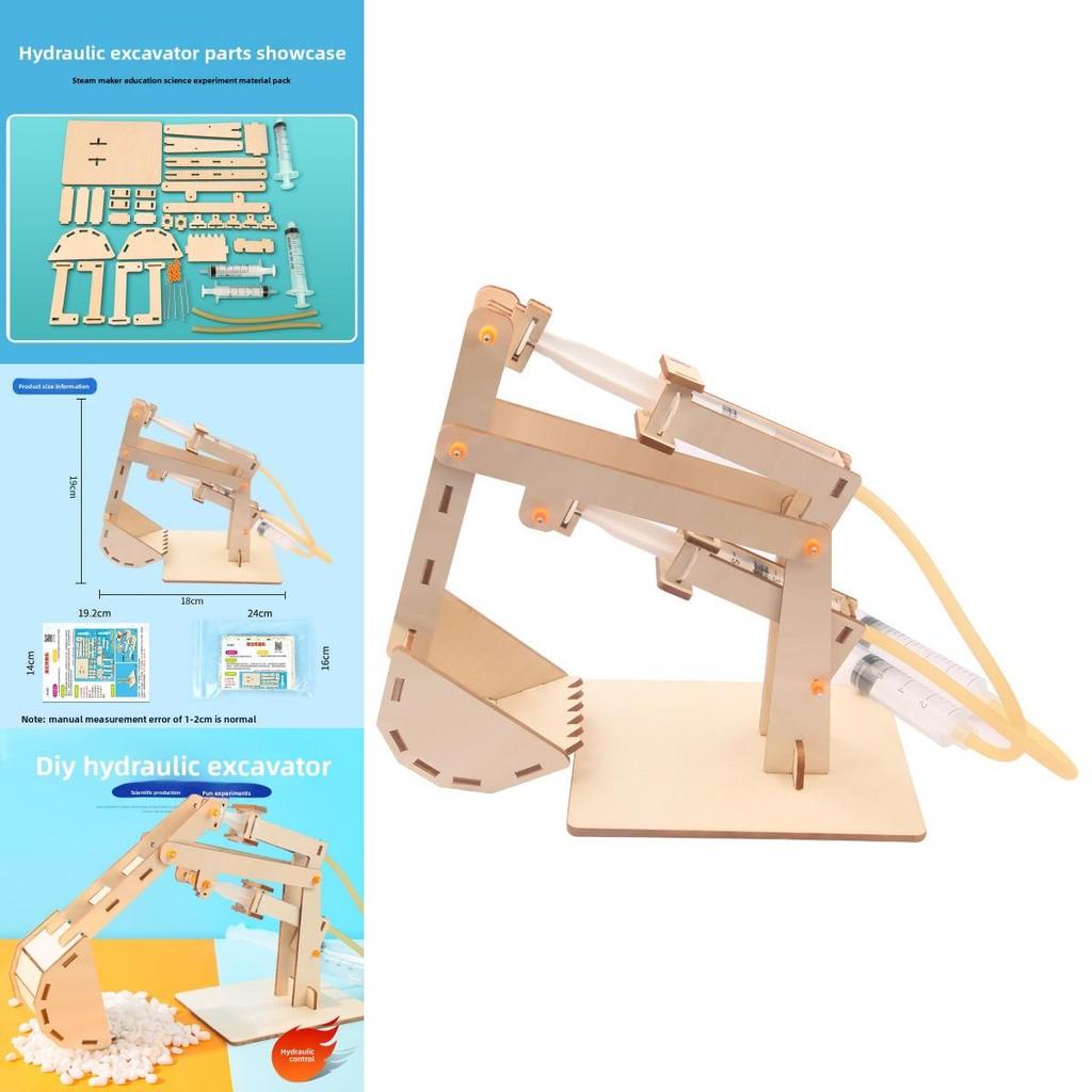 Stem Education Hydraulic Excavator Kit For Kids Diy Science Toy For Elementary Students