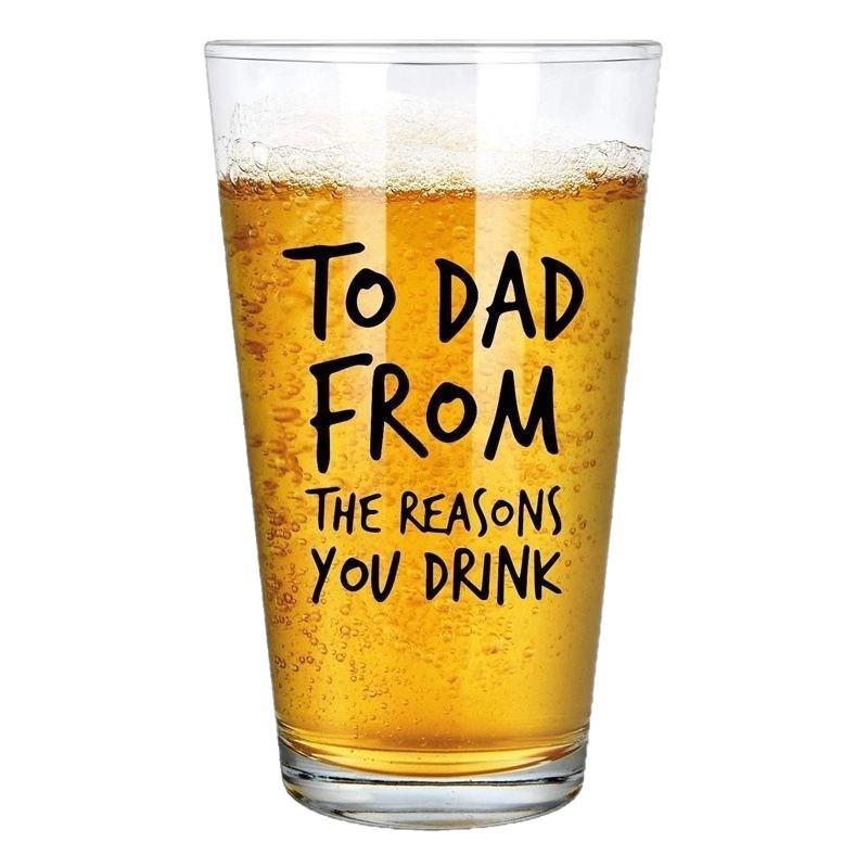 16oz Transparent Craft Beer Pint Glass with Logo - 480ml Gift Item