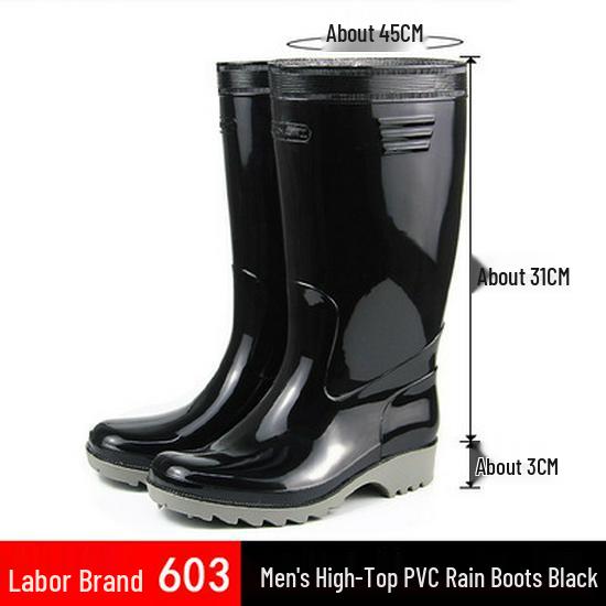 

Сапоги рабочие стальные носки Золотой Дуб Противоскользящие Резиновая обувь для строительных площадок 43