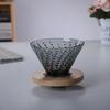 Glass Coffee Drip Filter Cup Reusable Conical Immersion Hand Brewed Dripper Reusable Combination Hand Made Barista Tools