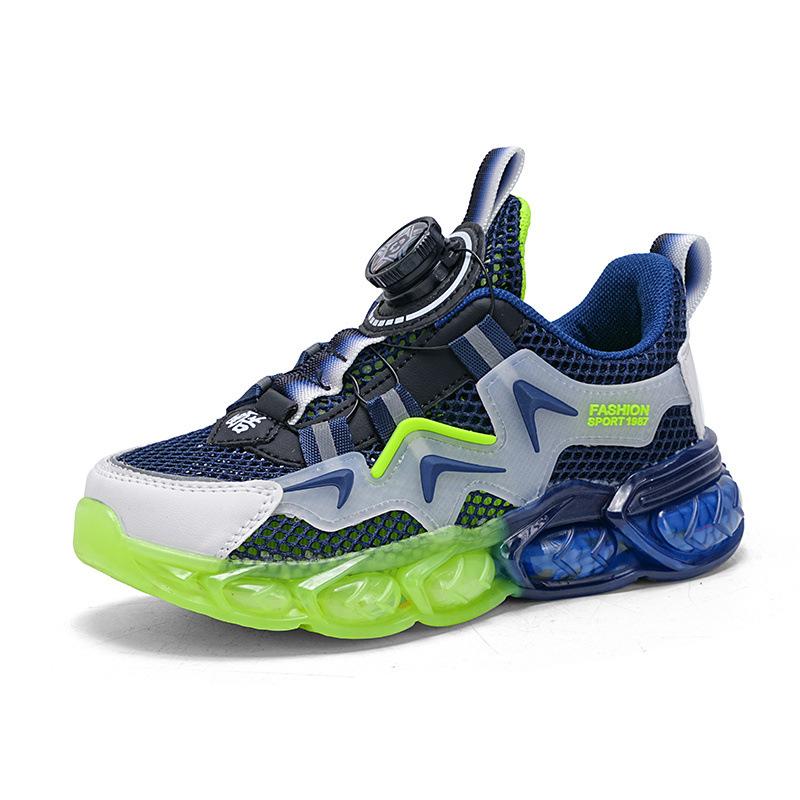 Casual shoes Boys, primary school students, middle school children, older children, sports shoes, rotating buckle Girls fashion casual shoes, breathab