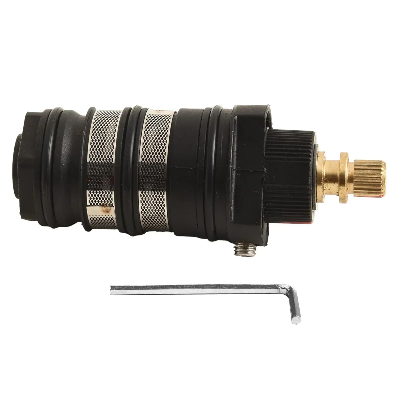 Home Improvement Plumbing Fixtures Thermostatic Spool Thermostat Cartridge Brass Replacement Faucet Shower Valve