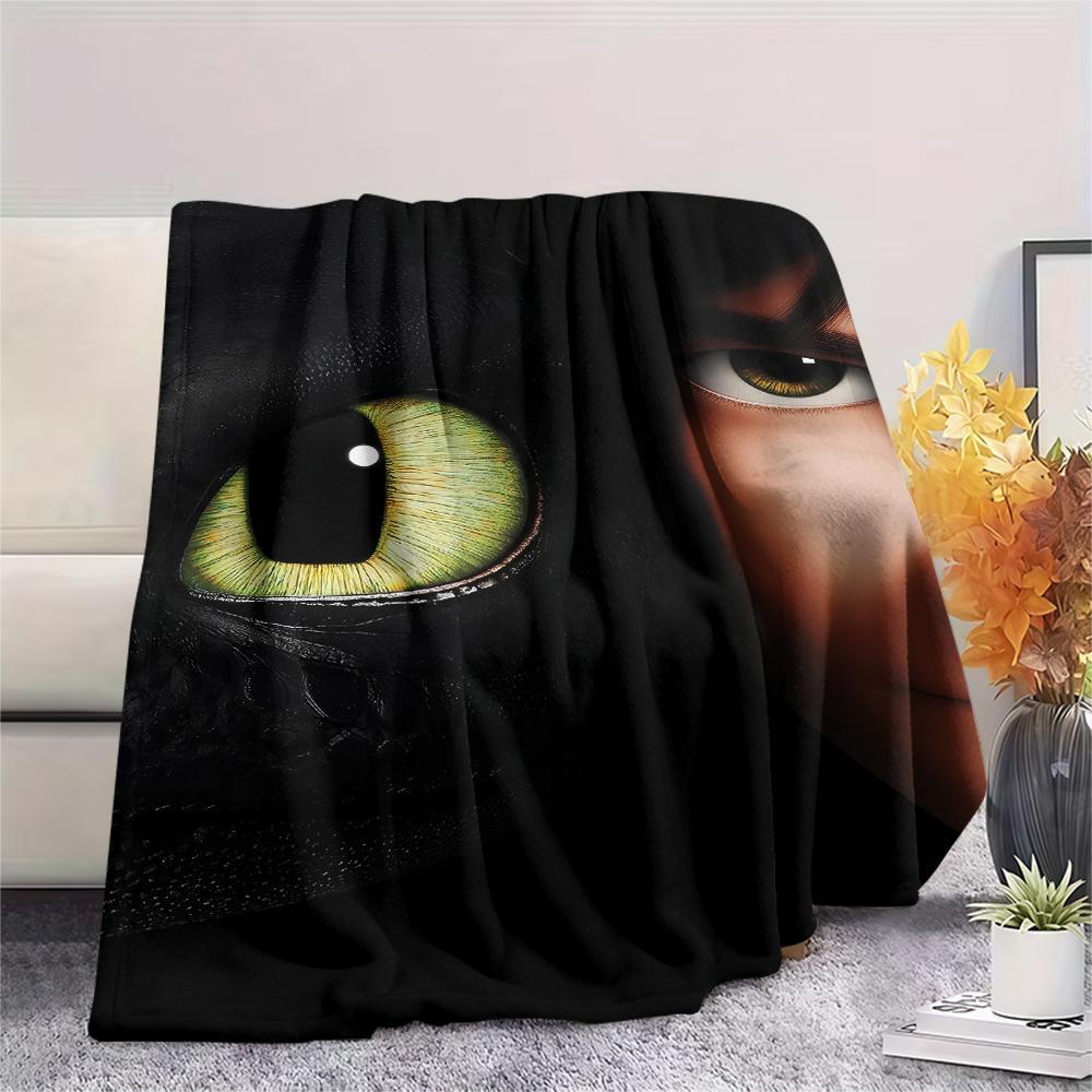 How to Train Your Dragon pattern Flannel Blanket, High quality Comfortable for All Seasons, Home Decor, Warmth and Comfort, Perfect for Gifts.
