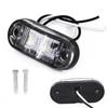 2Pcs DC 10V-30V LED Sides Marker Lights Car Alarm Tail Light External Lights  Auto Trailer Truck Lorry Lamps White Color