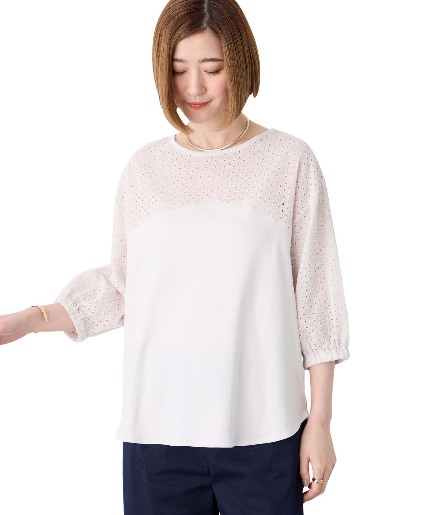 

Petit Honfleur York Lace Pullover Gray Women s (521130), серый