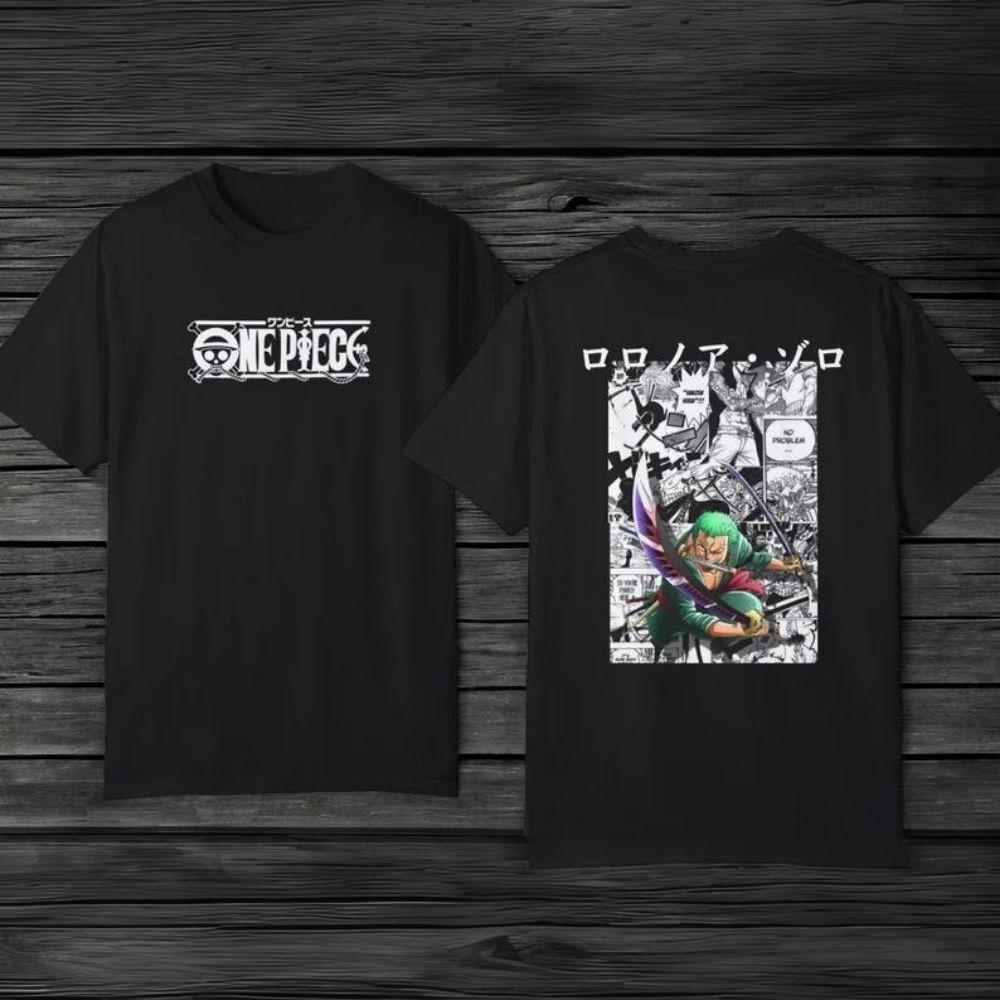 

2026 New One Piece Unisex and Womens Oversized Tshirt Anime Cartoon Tee Pure Cotton Pure Cotton Short Sleeves Parentchild Outfit S