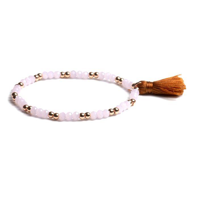 Bracelet - Luxenter - Adia - Cristal rose - Plaqué rhodium - 190 mm